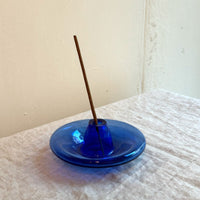 Porte-encens bleu clair